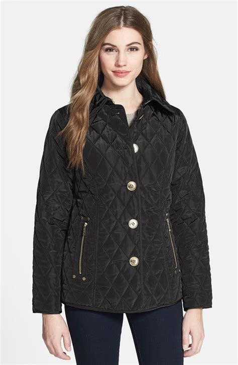 michael kors quilted sleeve coat|Michael Kors quilted jackets women's.